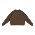 Women's Essential Fleece Mock-Neck Crew Sweatshirt
