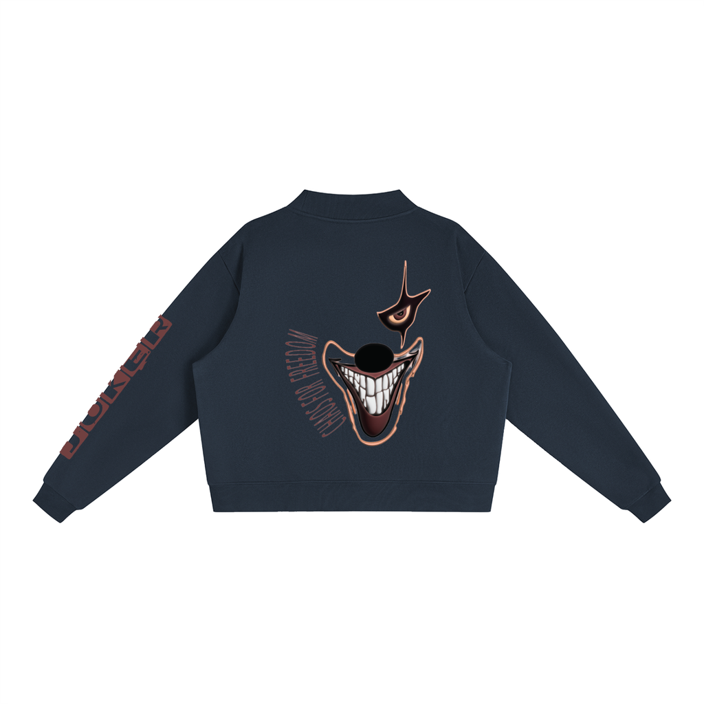 Women's Essential Fleece Mock-Neck Crew Sweatshirt