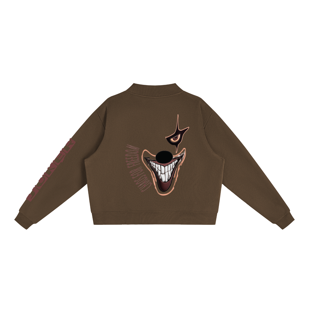 Women's Essential Fleece Mock-Neck Crew Sweatshirt