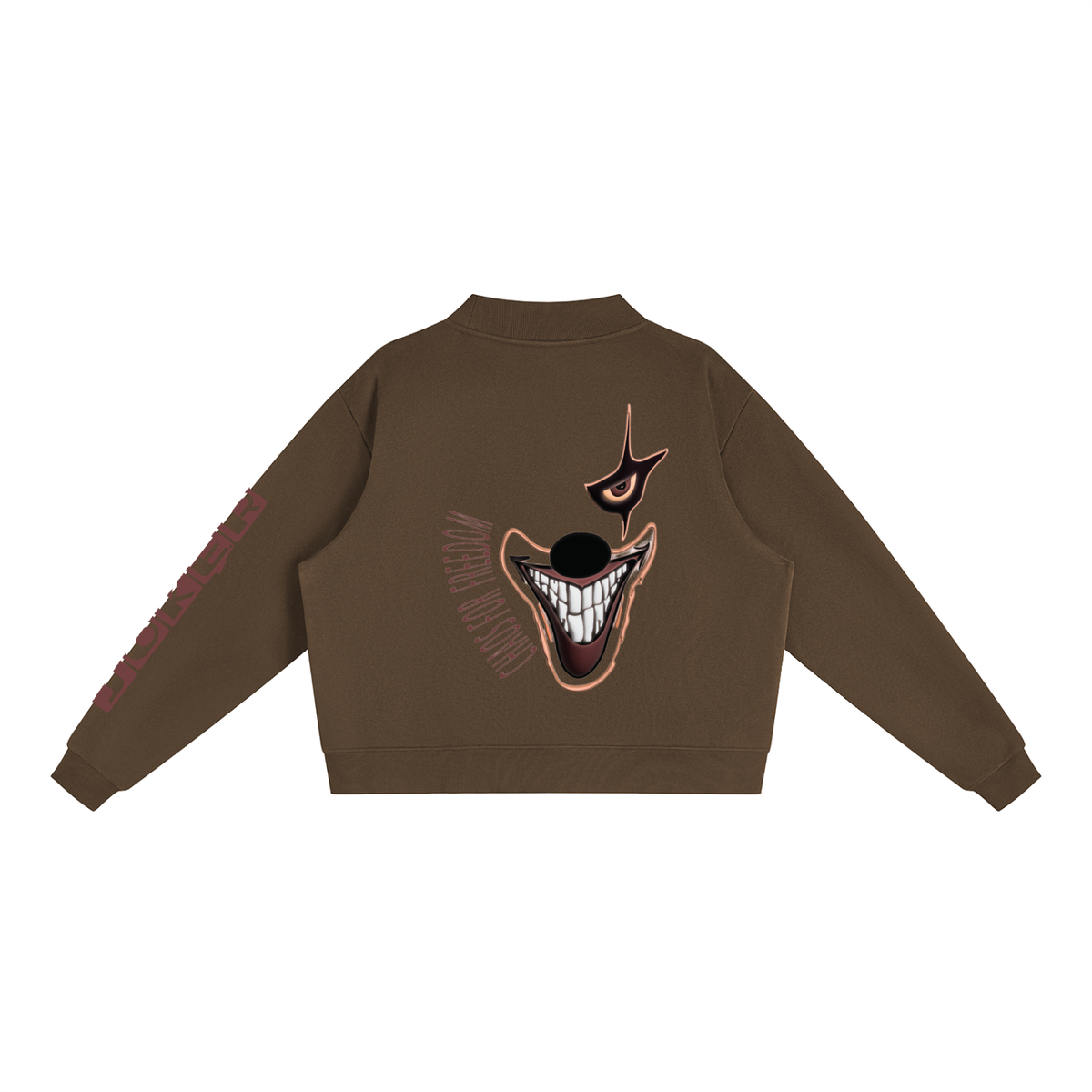 Women's Essential Fleece Mock-Neck Crew Sweatshirt