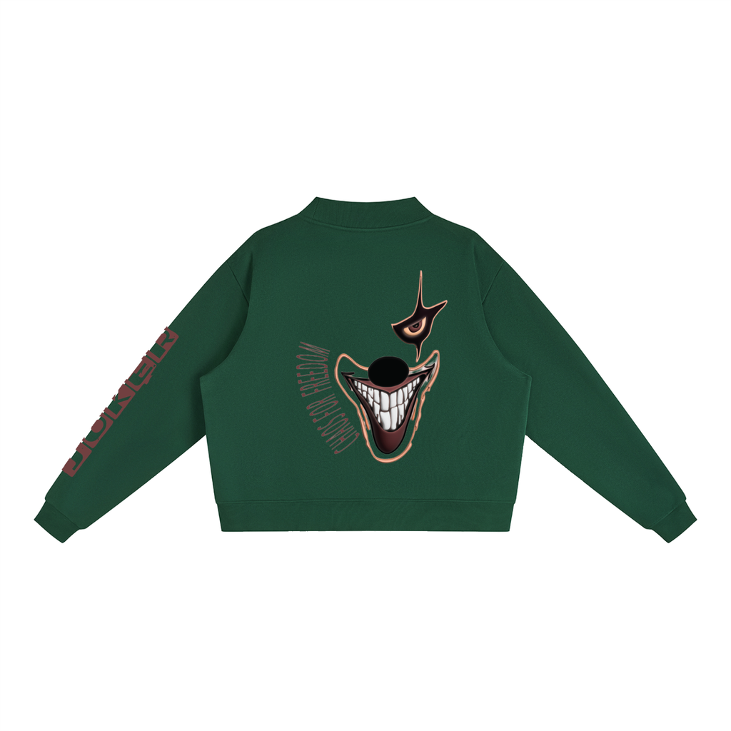 Women's Essential Fleece Mock-Neck Crew Sweatshirt